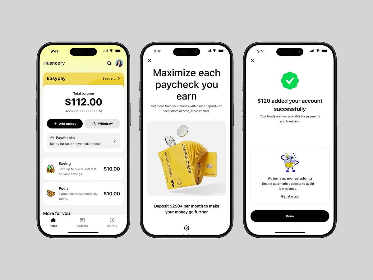 Mobile Banking App UI