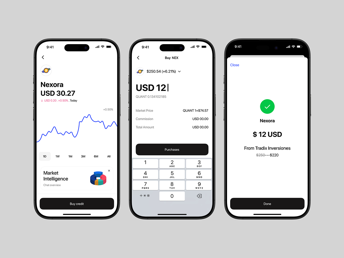 Crypto Trading App UI