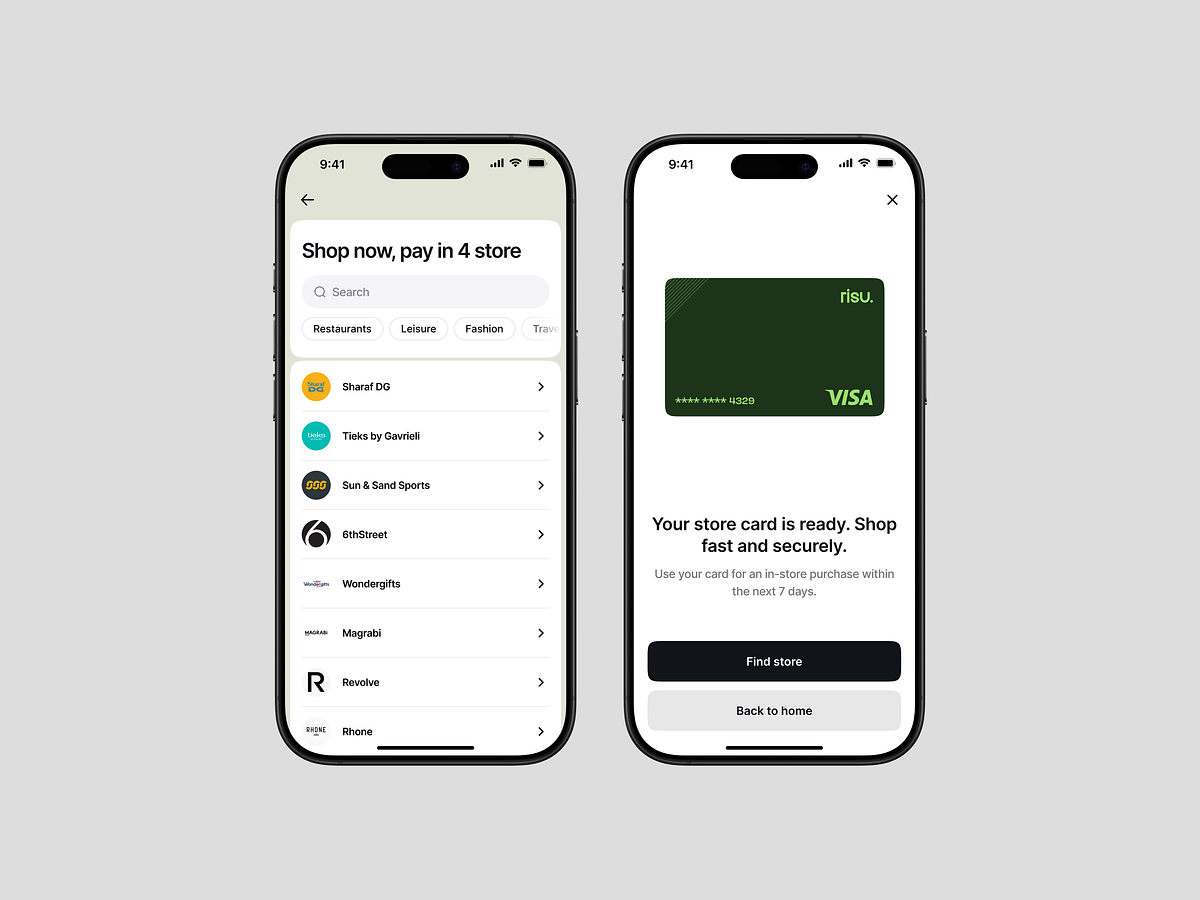 FinTech Mobile App UI