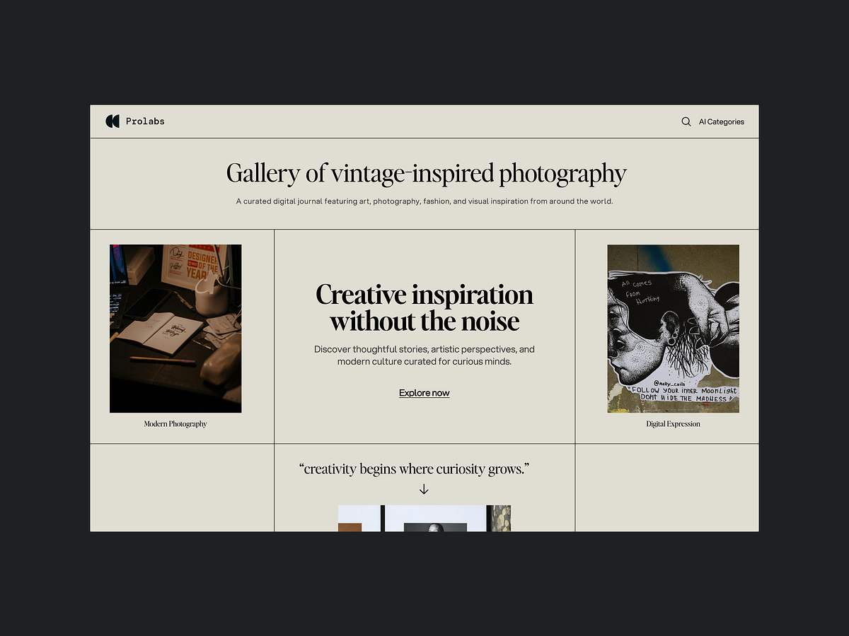 Photography Gallery Website