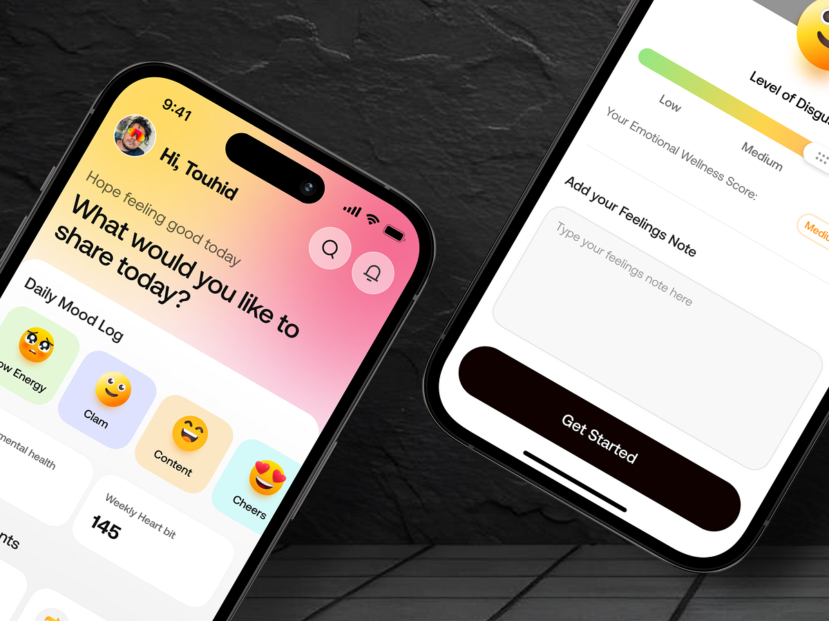 Emotional Health App UI Image 2