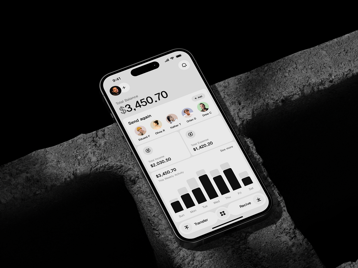 Fintech Wallet App UI Image 0