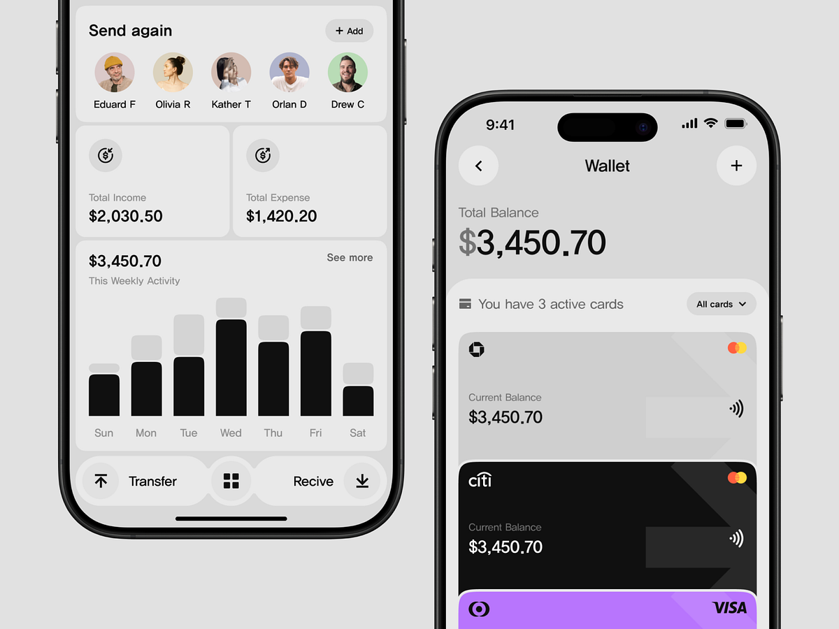 Fintech Wallet App UI Image 2