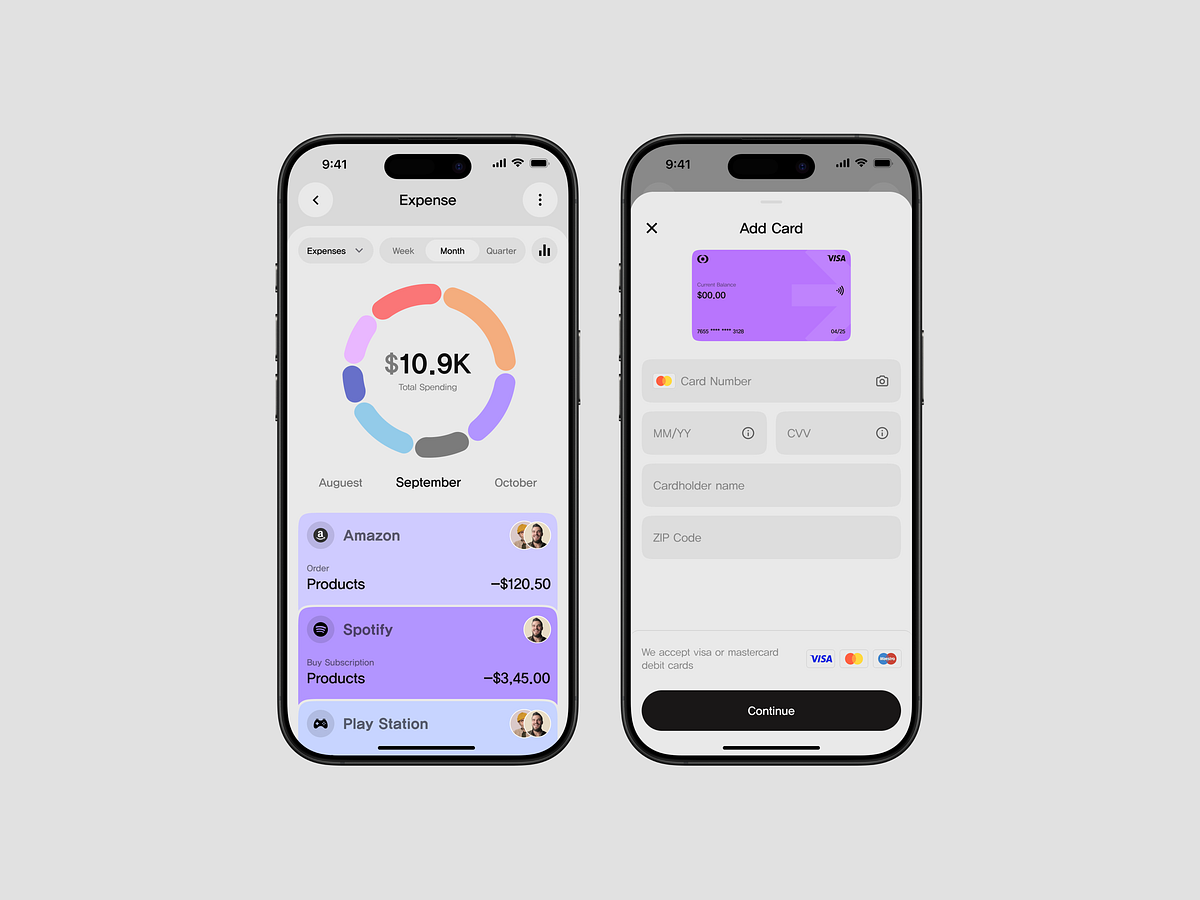 Finance Mobile App UI
