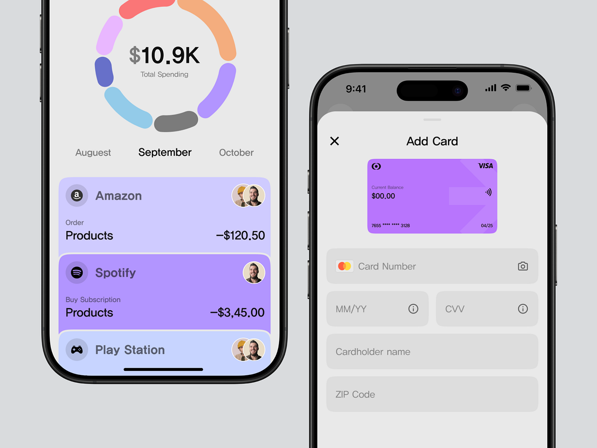 Finance Mobile App UI Image 1