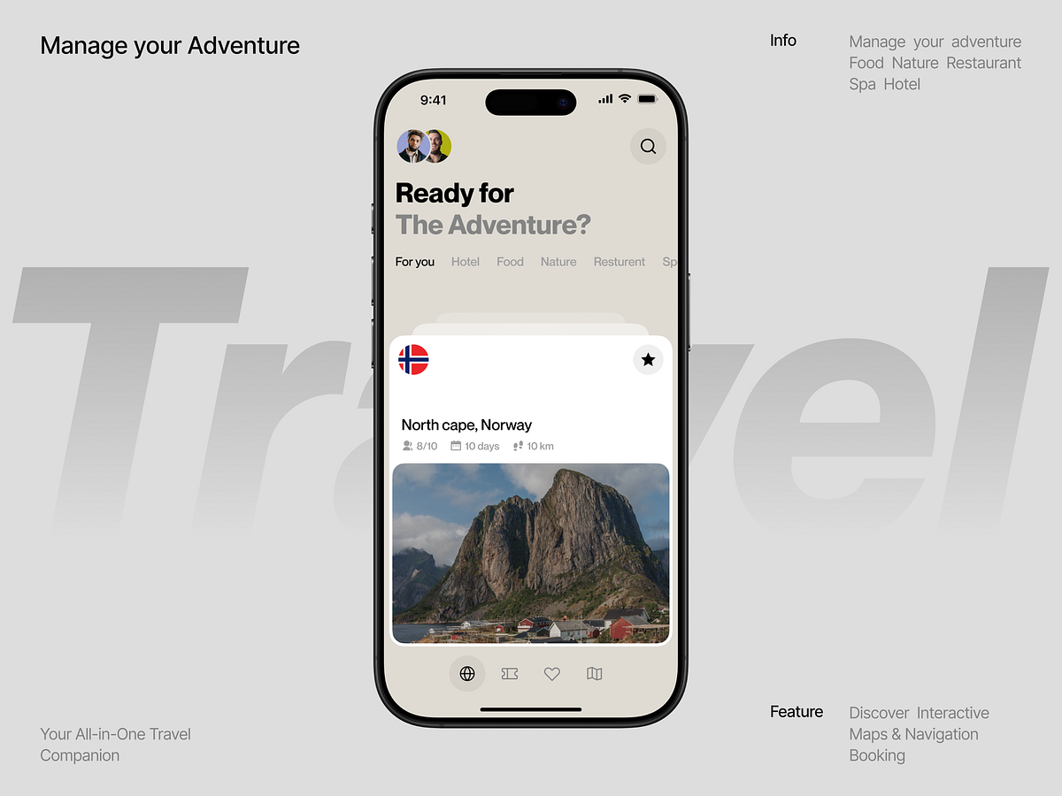 Travel Mobile App UI