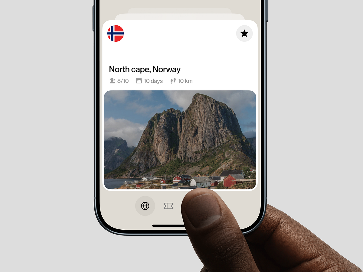 Travel Mobile App UI Image 0