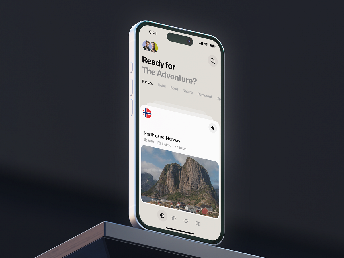 Travel Mobile App UI Image 2