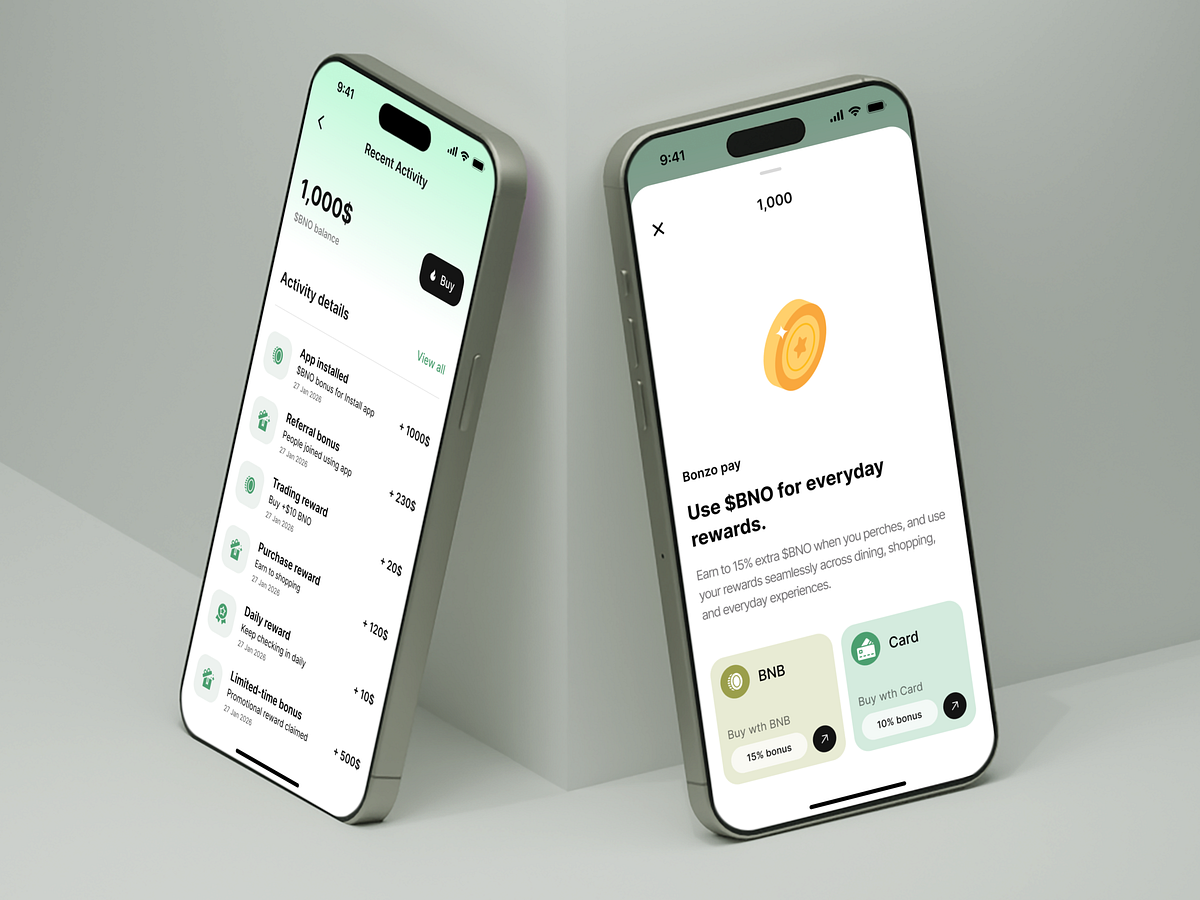 Bonzopay Crypto Wallet App Image 1