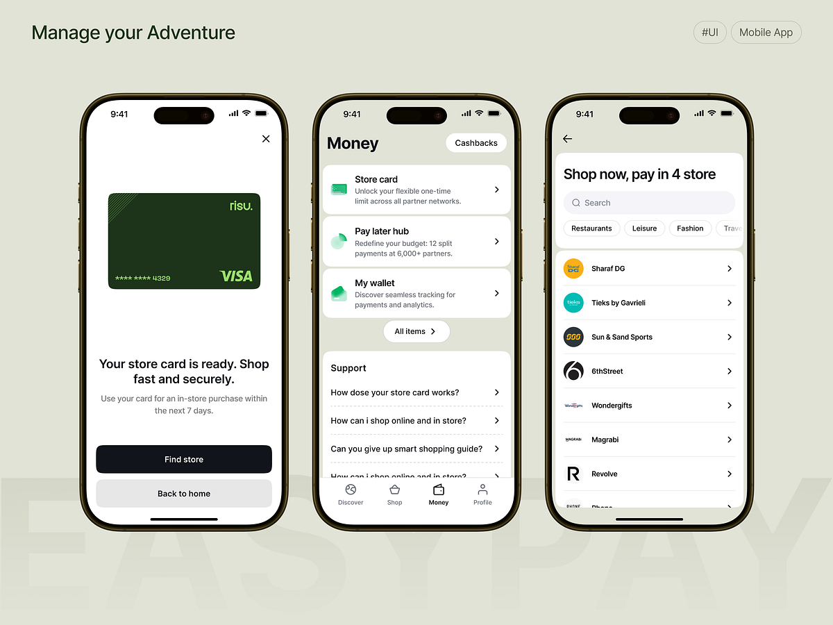 Shopverse Finance Mobile UI