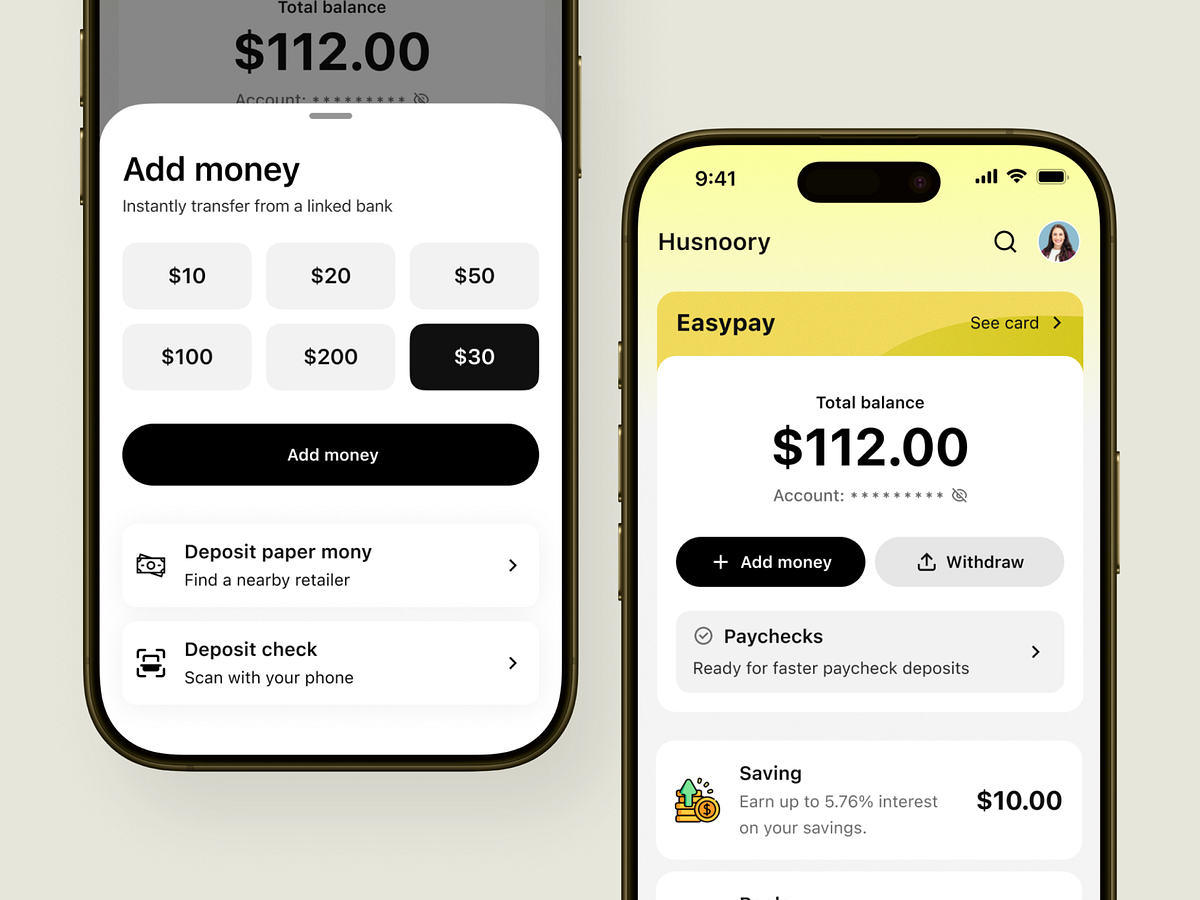 EasyPay Finance App UI Image 2