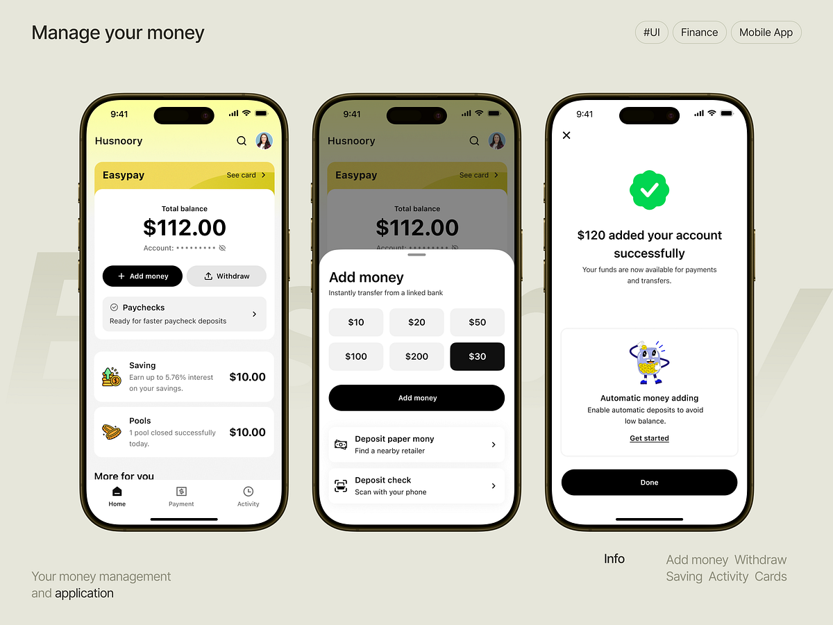 EasyPay Money Management App