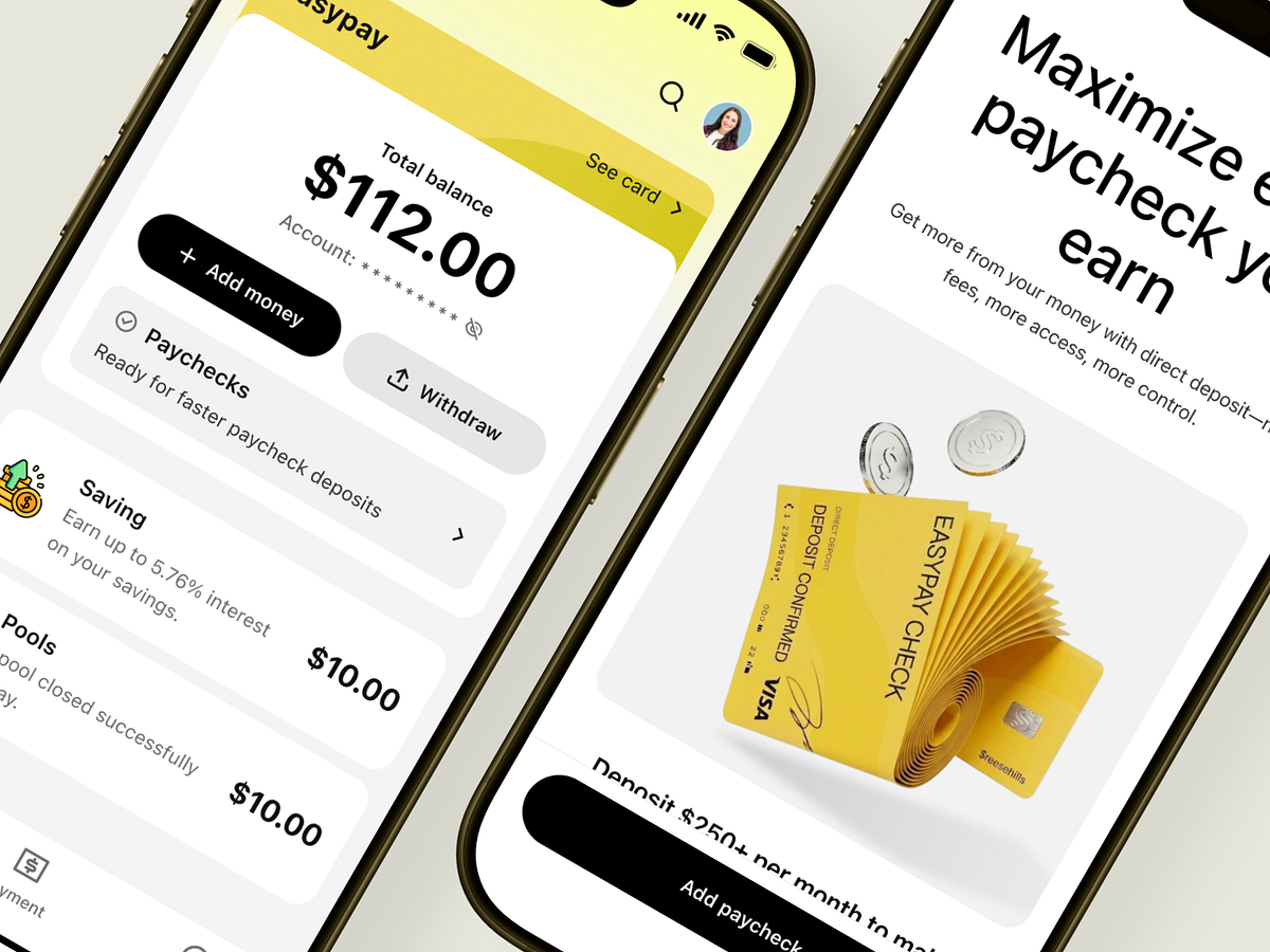 EasyPay Finance App UI Image 1