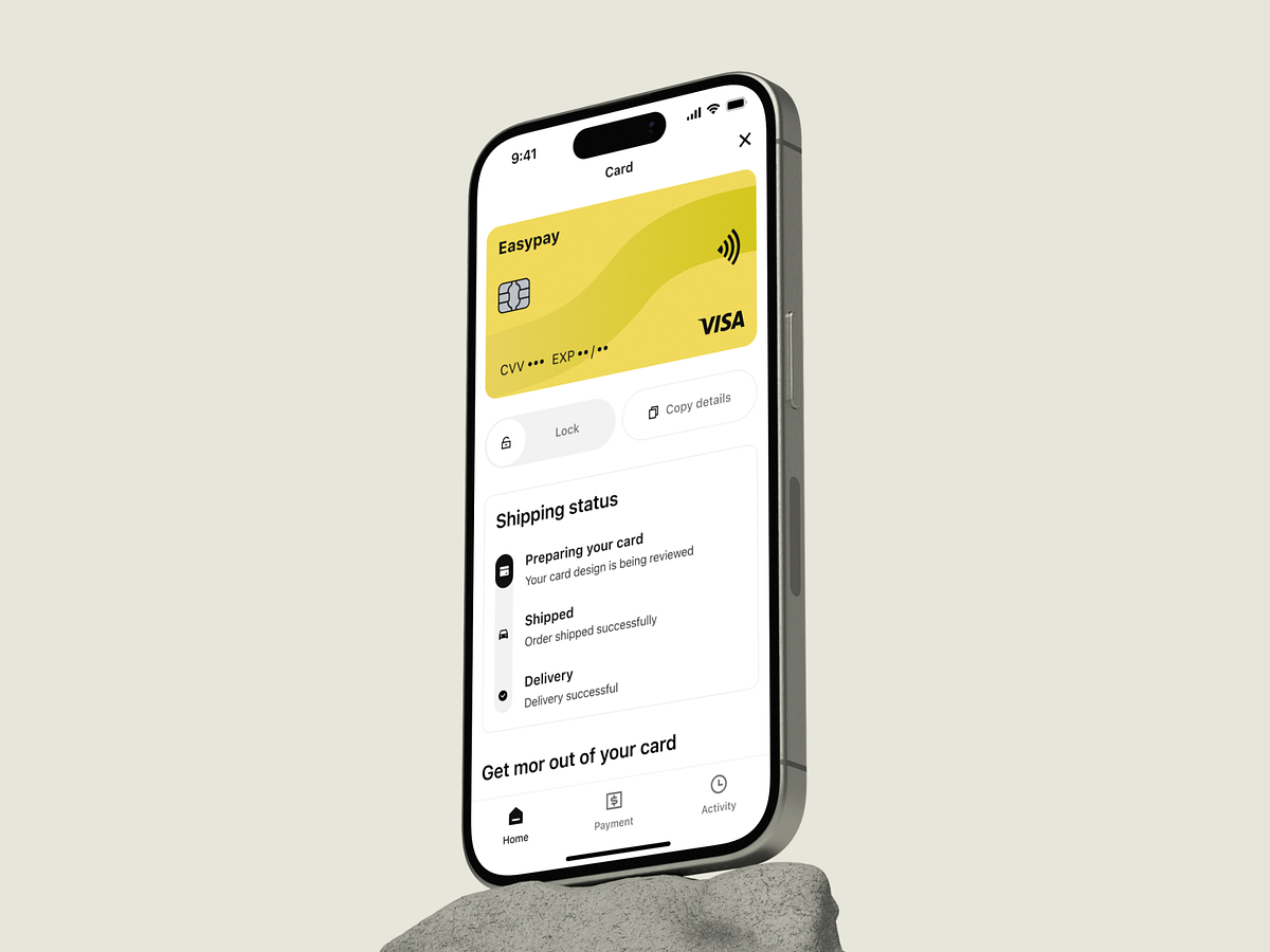 EasyPay Finance App UI Image 2