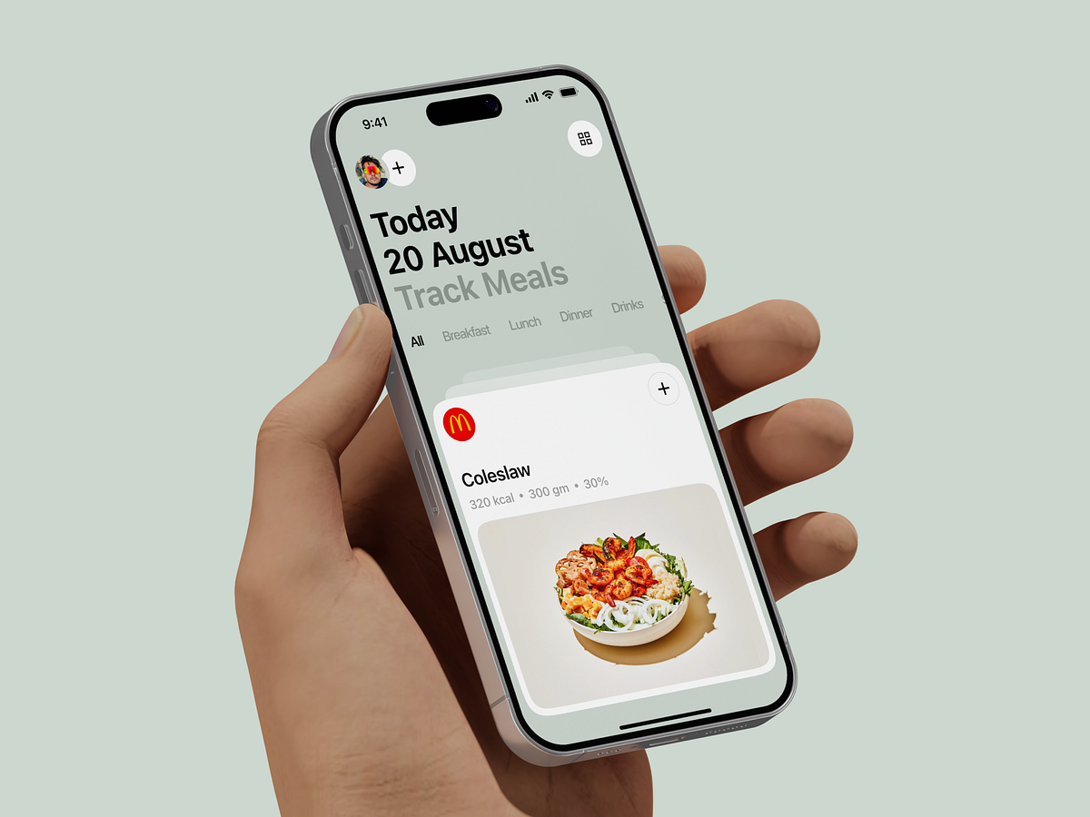Mealo — Food Tracking App UI Image 2