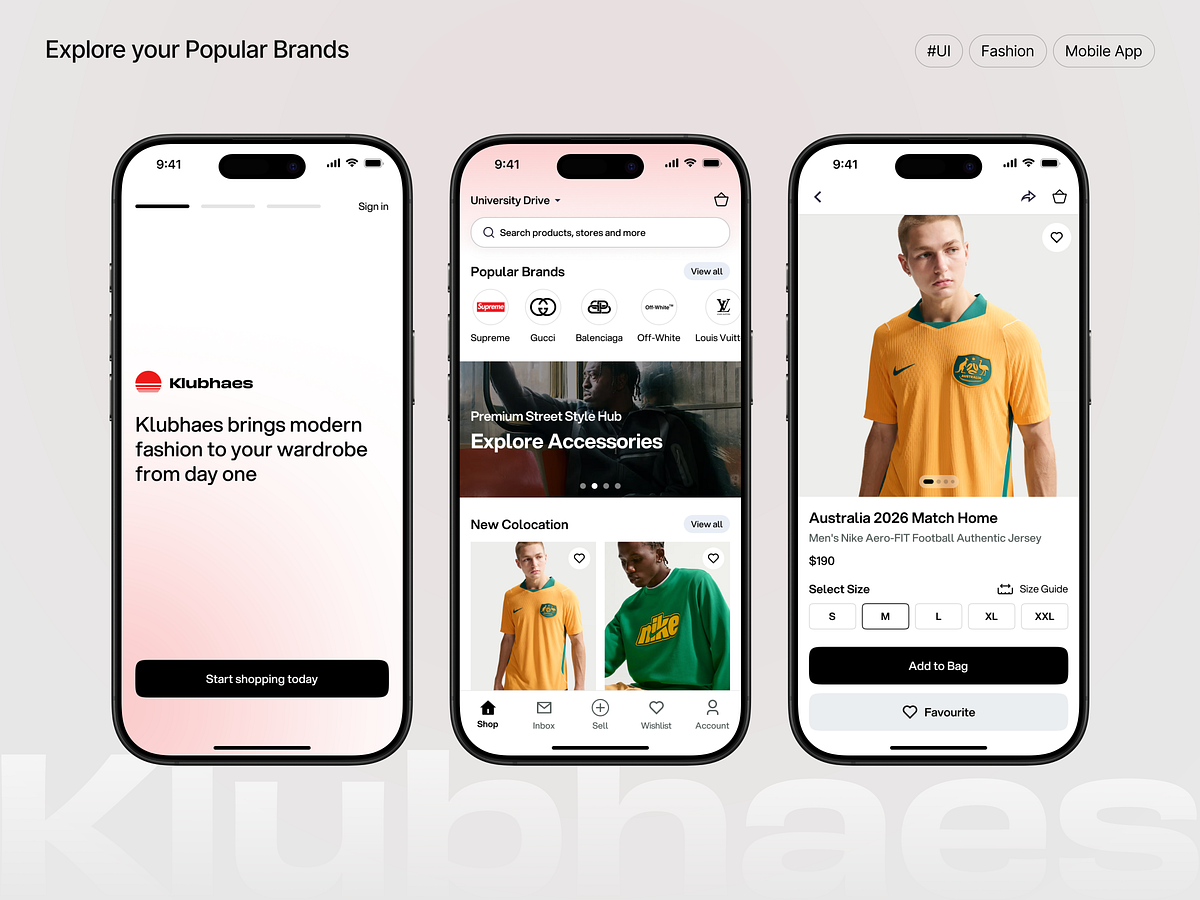 Klubhaes – Shopping App UI
