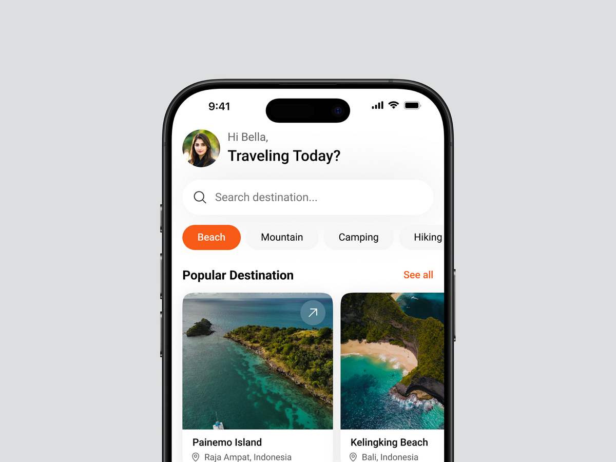 GoTrip – Travel Booking App Image 2