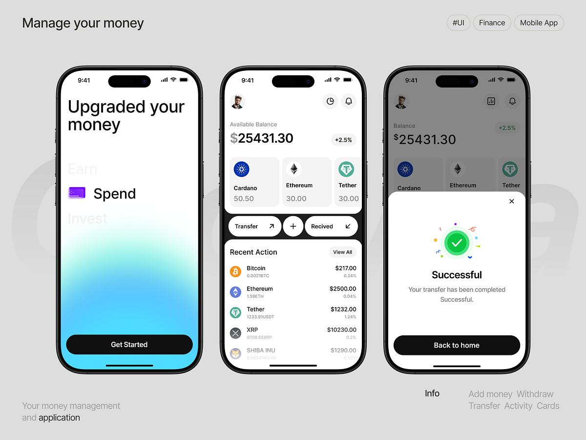 Growva Fintech App Design