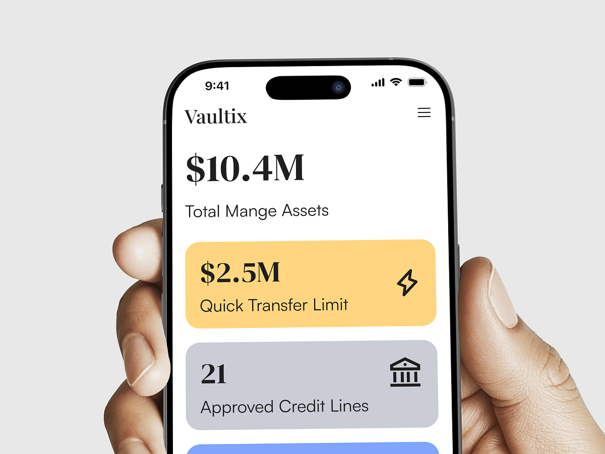 Vaultix — Modern Fintech App Image 0