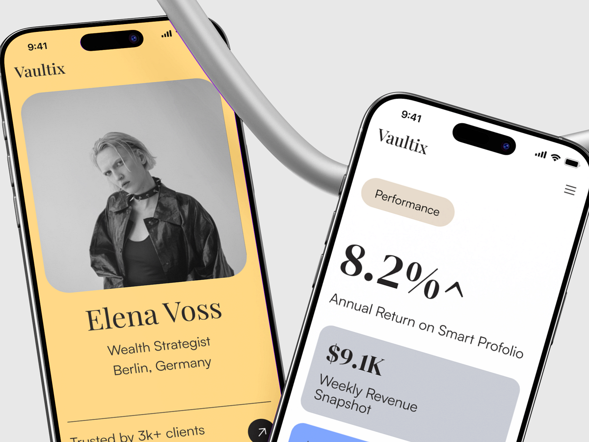 Vaultix — Modern Fintech App Image 1