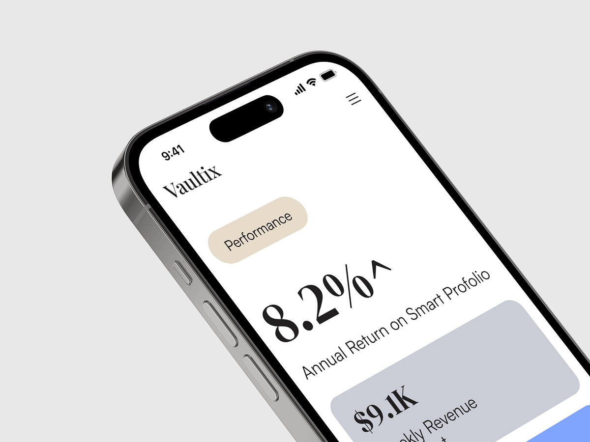 Vaultix — Modern Fintech App Image 2