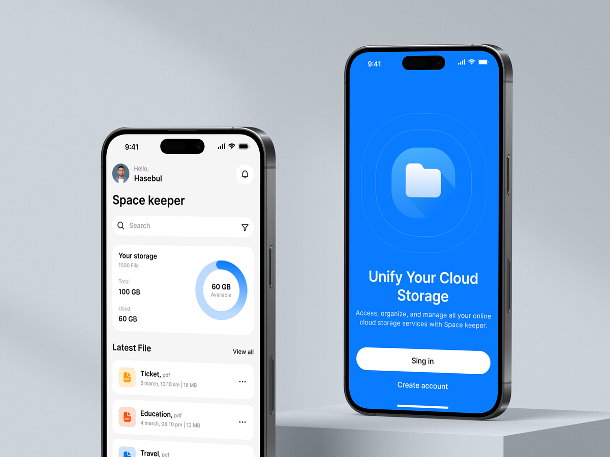 Space Keepr – Cloud Storage App Image 1