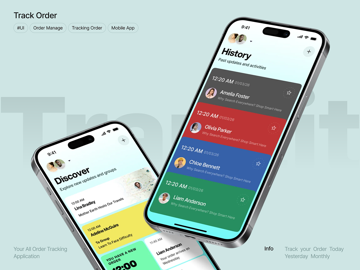 Tranzit – Order Tracking App UI
