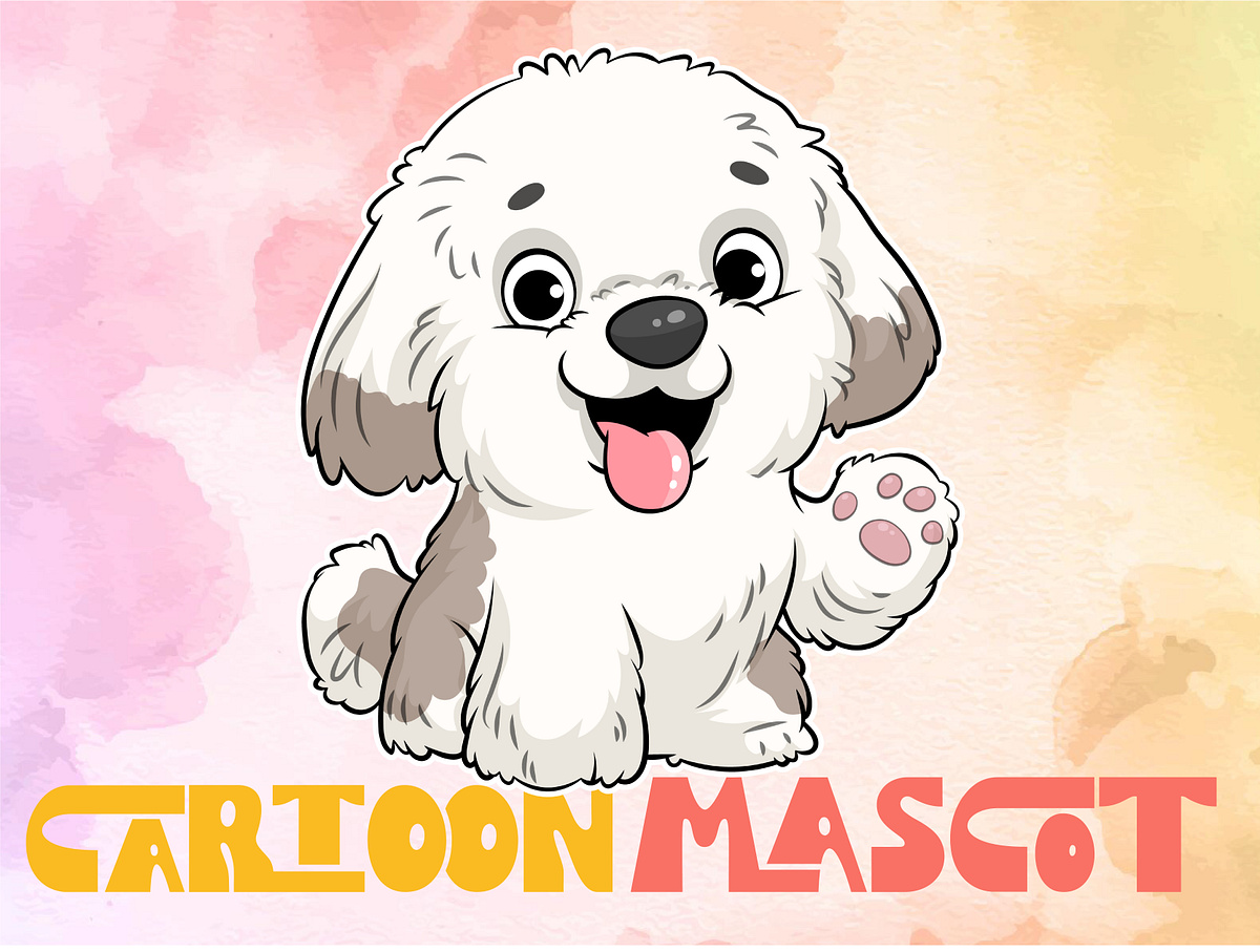 Funny Cartoon Dog Design| Dog cartoon Mascot Design