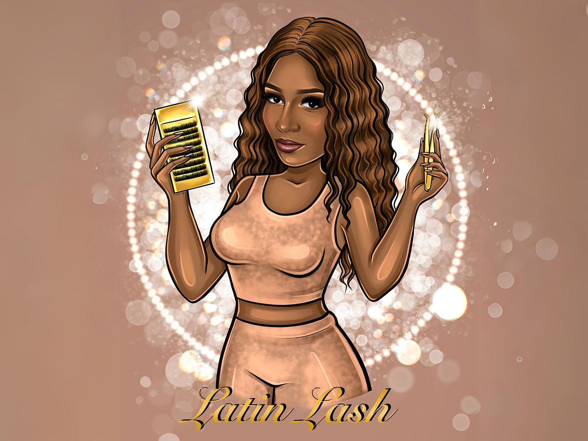 Cartoon Makeup, Cartoon Female Logo, Cartoon Female Design