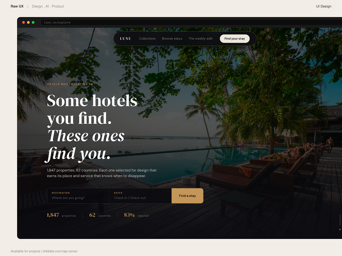 Lune | Luxury travel editorial designs