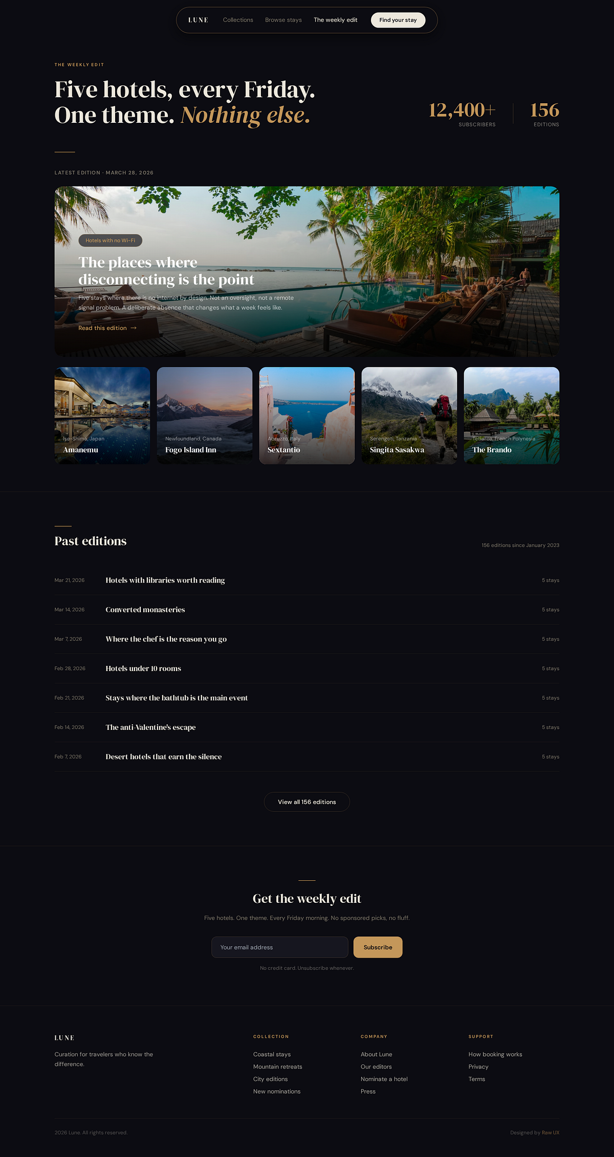 Lune | Luxury travel editorial designs Image 3