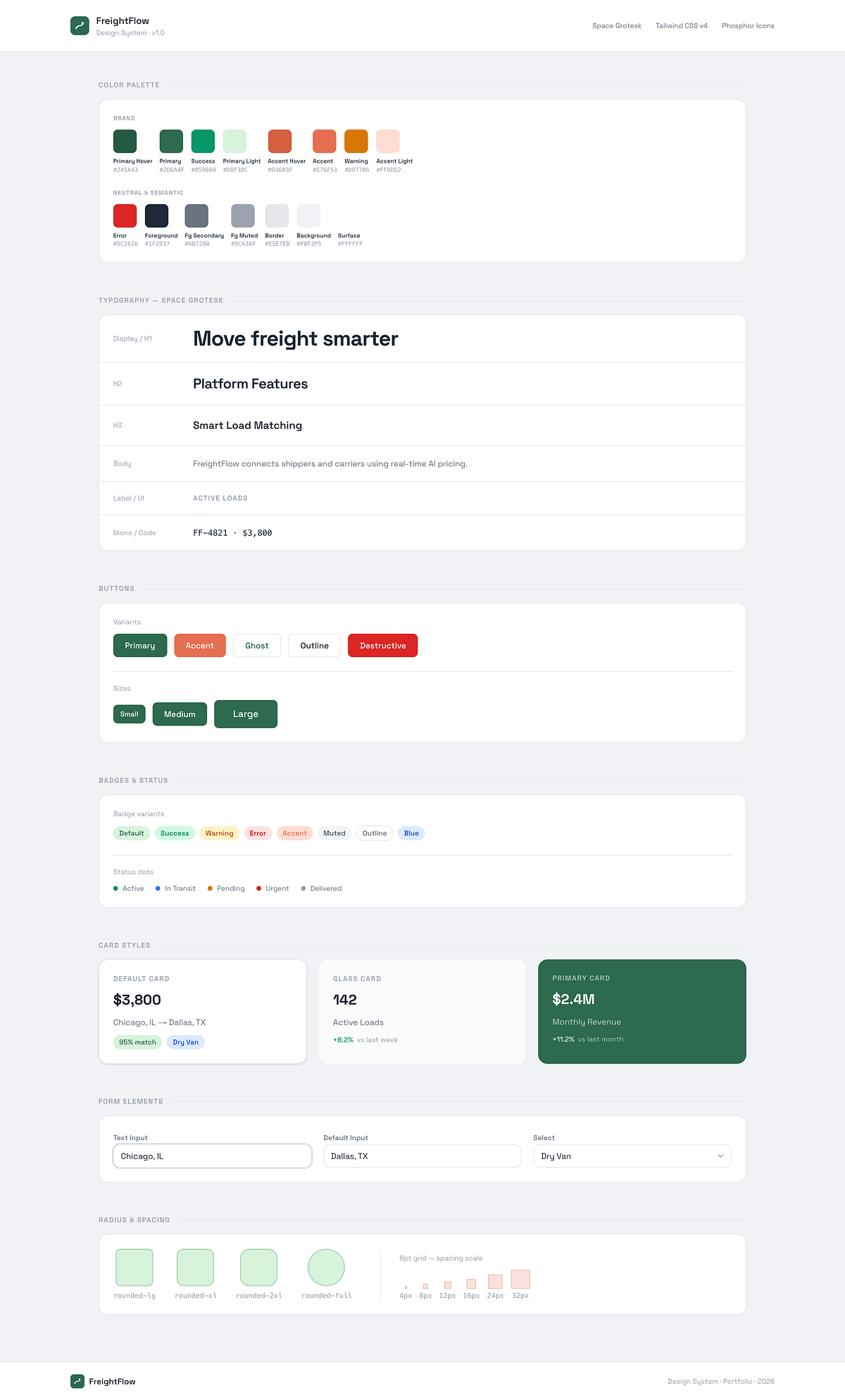 FreightFlow - AI freight marketplace. Landing page design. Image 3