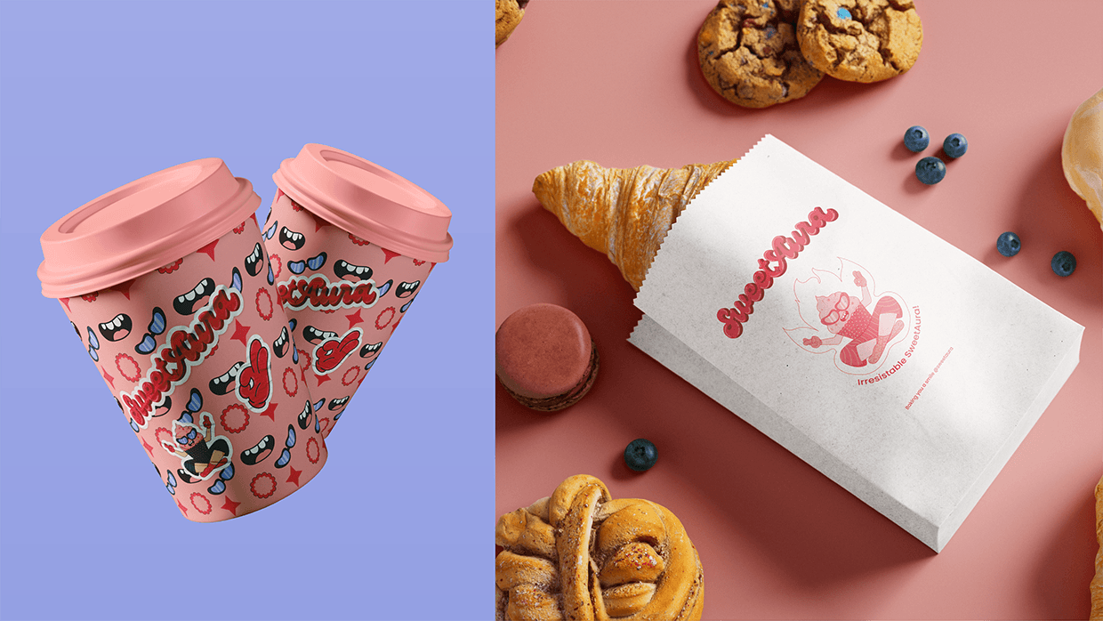 Sweet Aura - Bakery Brand Identity Design Image 2