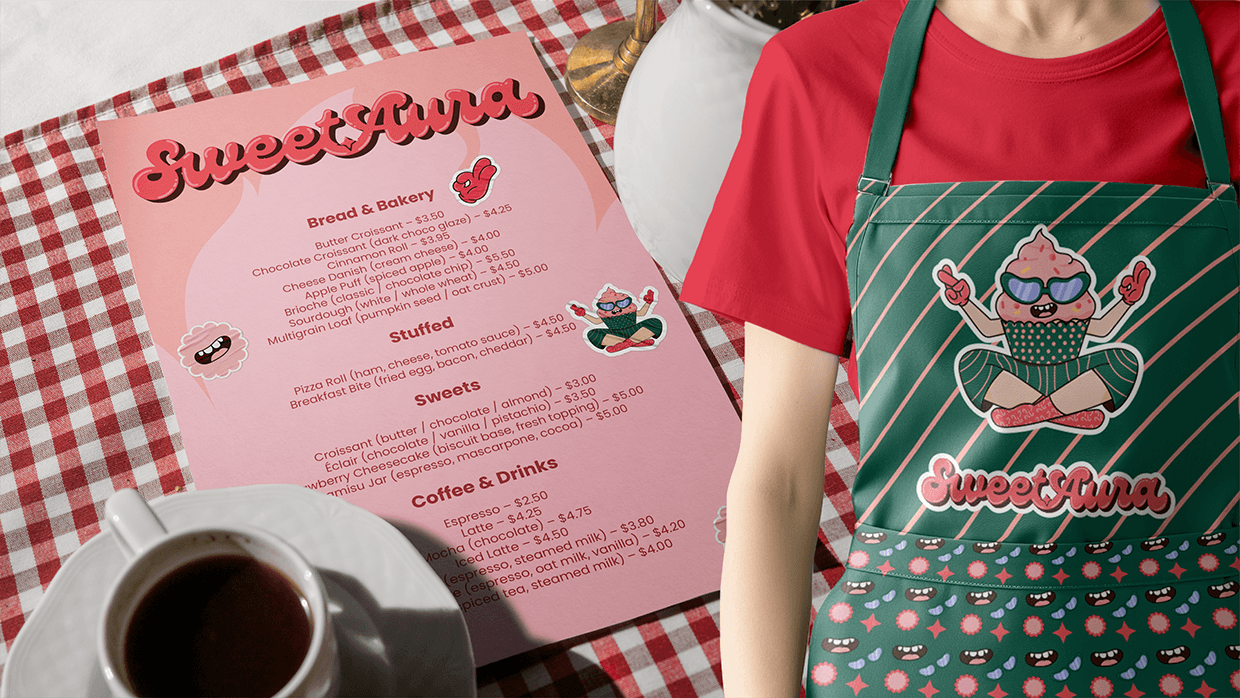 Sweet Aura - Bakery Brand Identity Design Image 6