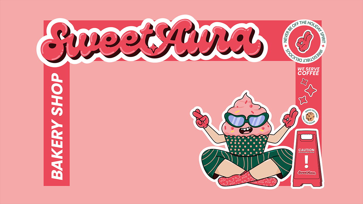 Sweet Aura - Bakery Brand Identity Design Image 13