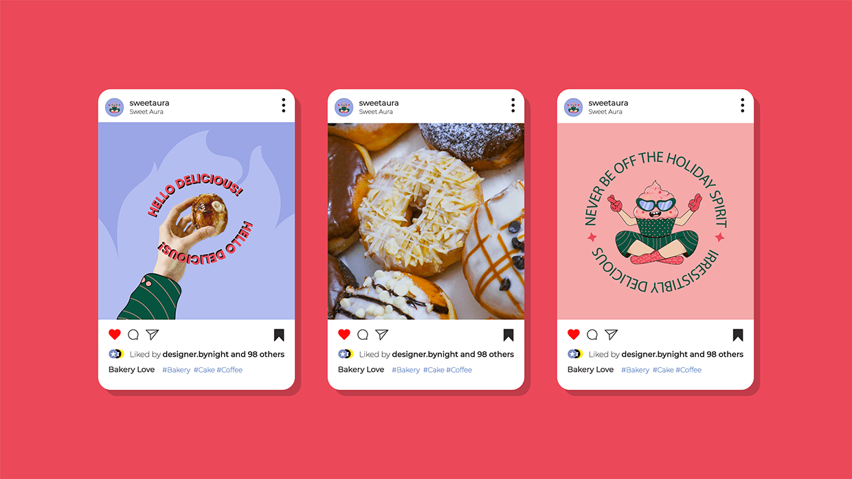 Sweet Aura - Bakery Brand Identity Design Image 14