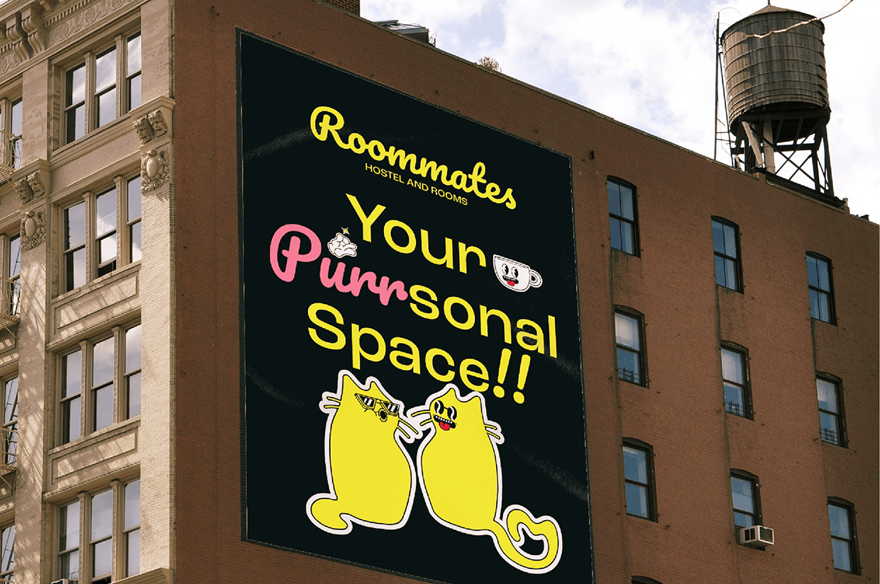 Roommates Hostel - Brand Identity Design Image 0