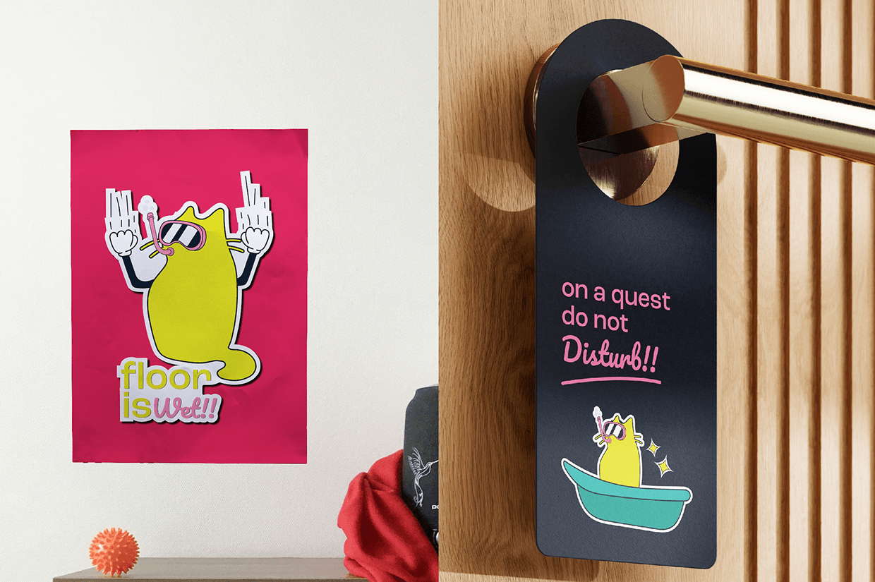 Roommates Hostel - Brand Identity Design Image 5