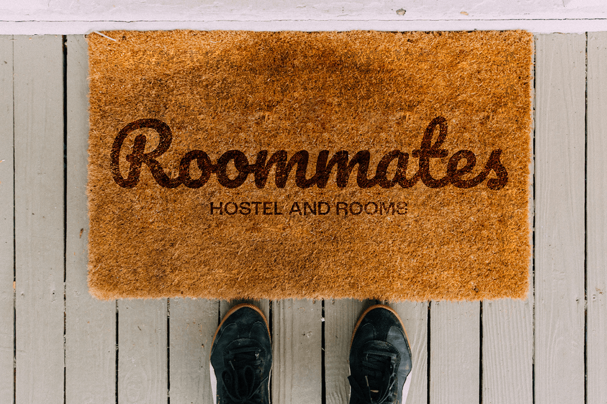 Roommates Hostel - Brand Identity Design Image 11