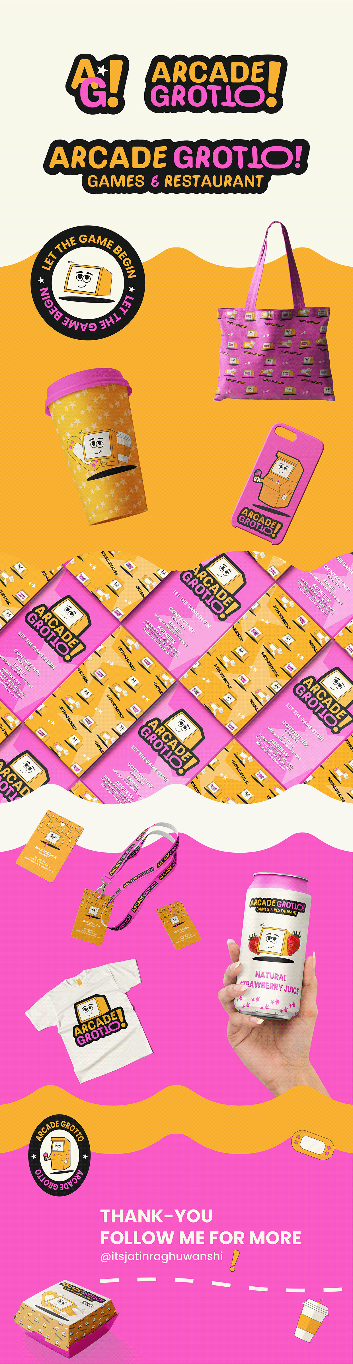 Arcade Grotto Brand identity design Image 0