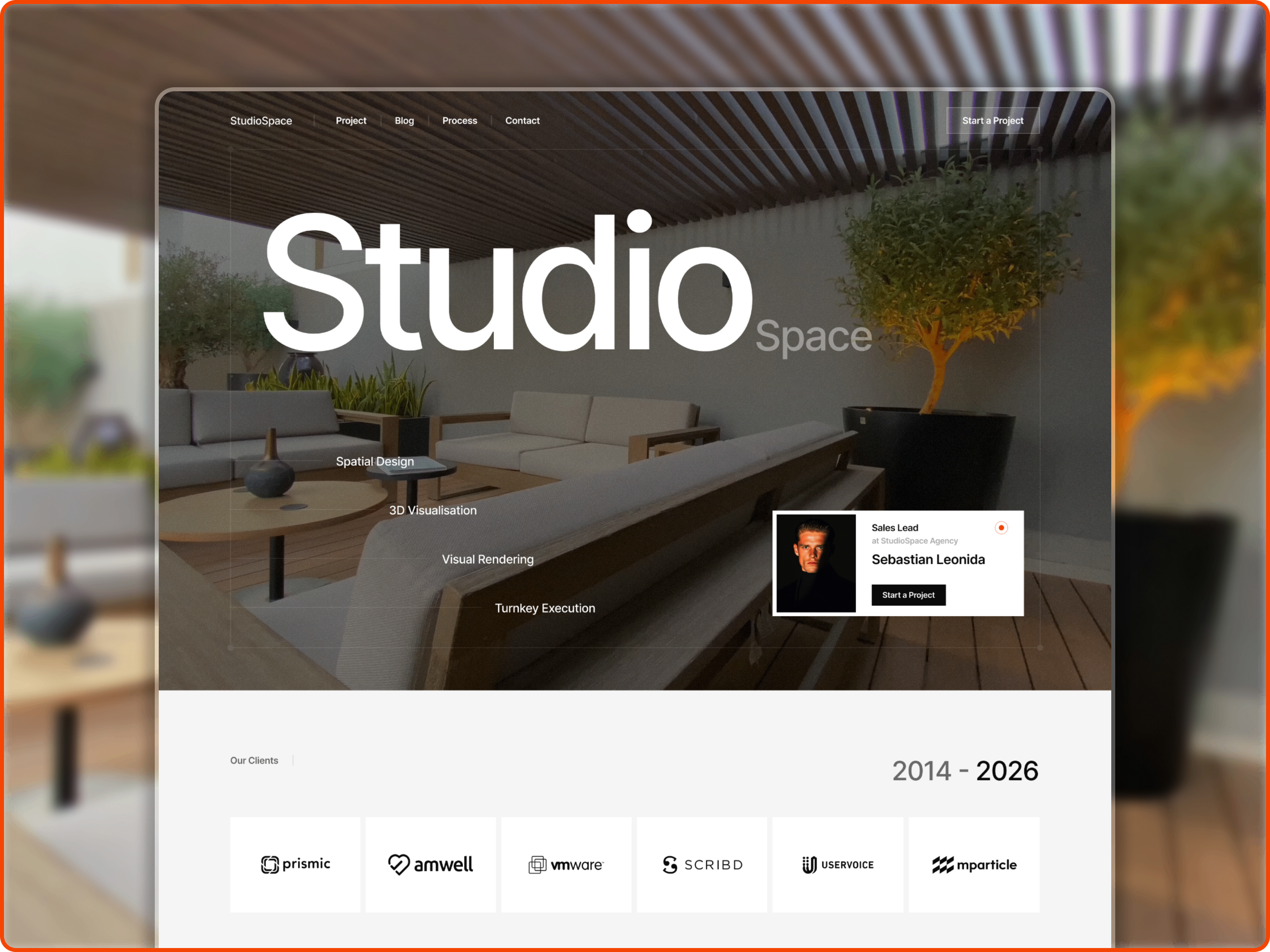 StudioSpace · Luxury Interior Design Template by Pixieno Studio