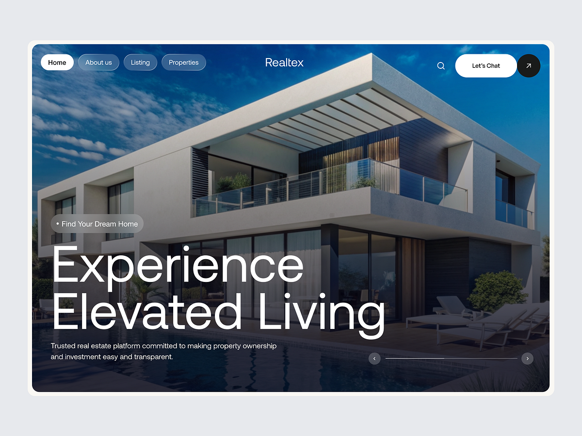 Realtex - Real Estate Website Design