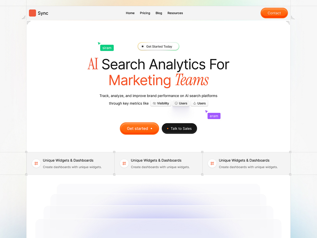 AI SaaS Landing Page Design Image 0