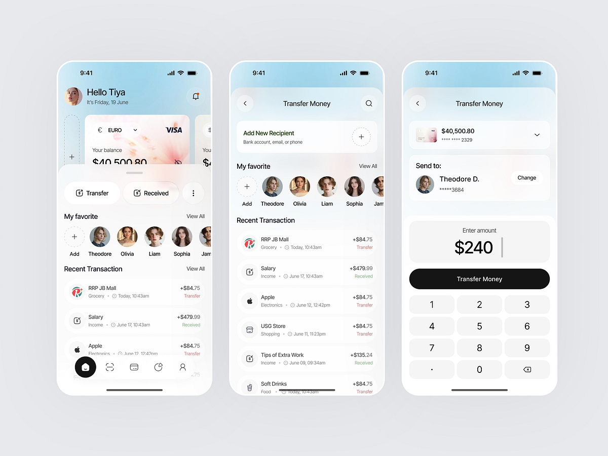 Finance Mobile App Design