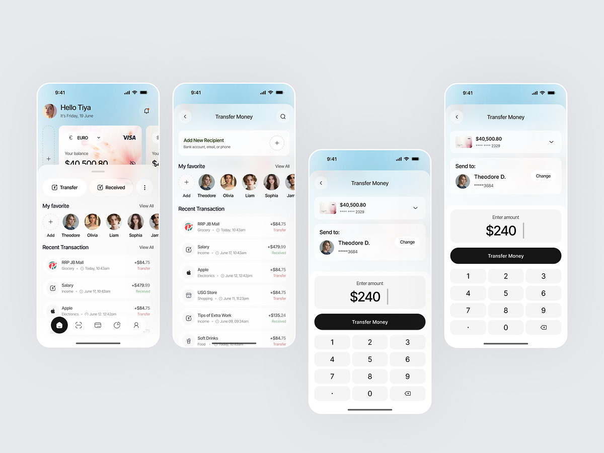 Finance Mobile App Design Image 0