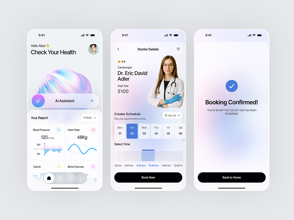 AI Health Mobile App Design Image 0