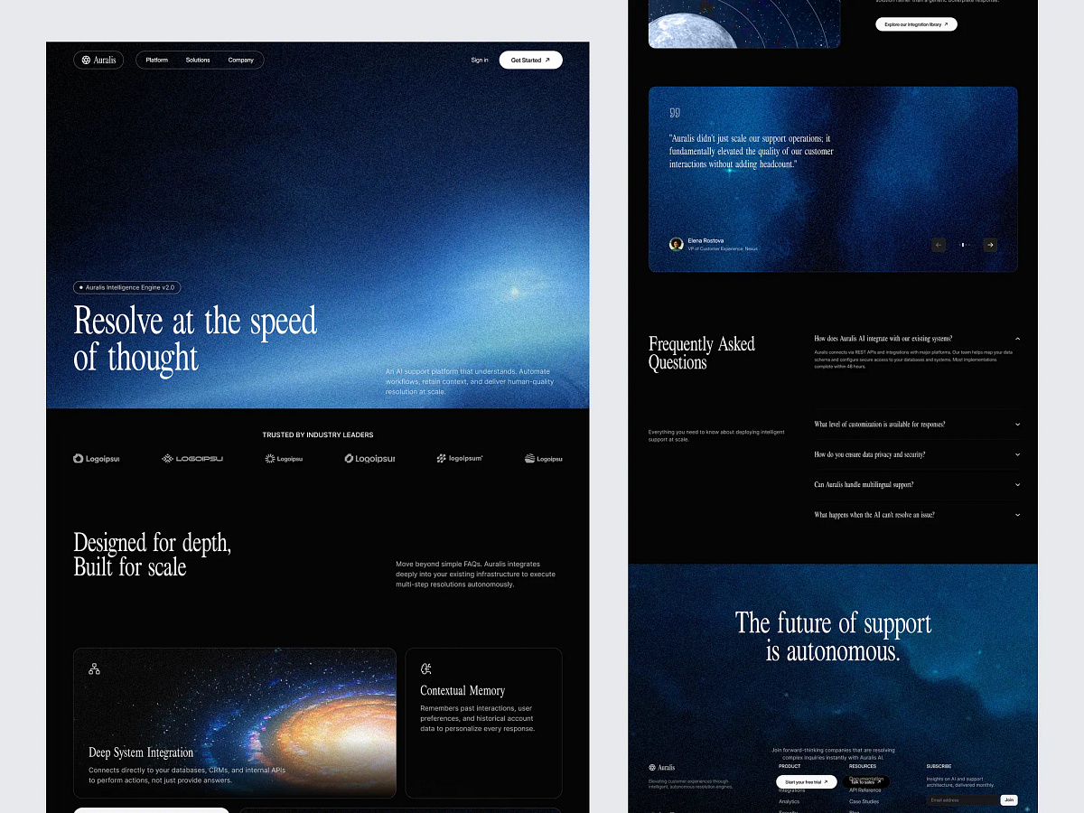 AI SaaS Landing Page Design Image 1
