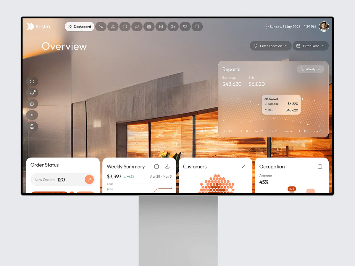 Restaurant Management Dashboard Image 2