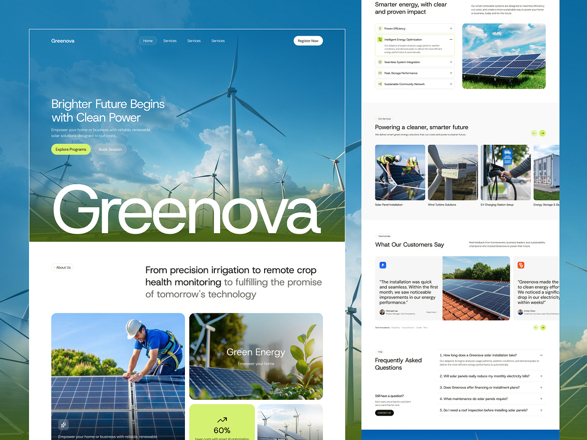 Greenova - Renewable Energy Website