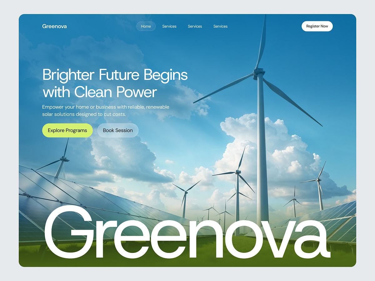Greenova - Renewable Energy Website Image 0